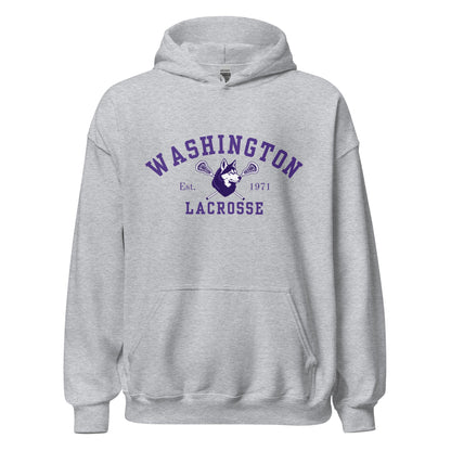 Classic | Hoodie | UW Women's Club Lacrosse | Washington Lacrosse Logo