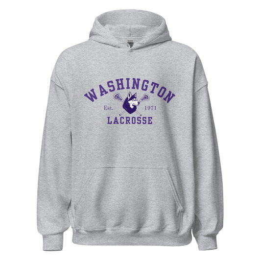 Classic | Hoodie | UW Women's Club Lacrosse | Washington Lacrosse Logo