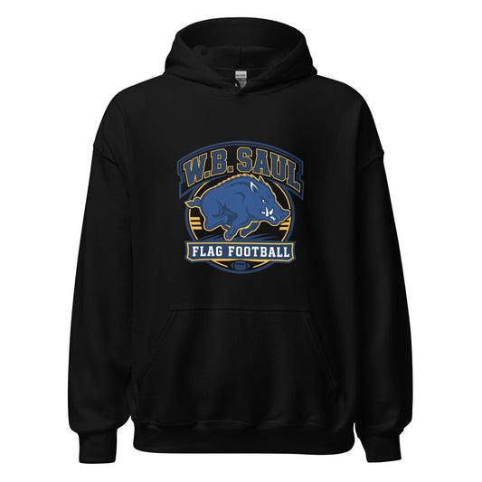 Classic | Hoodie | W.B.Saul Razorbacks | Emblem Logo