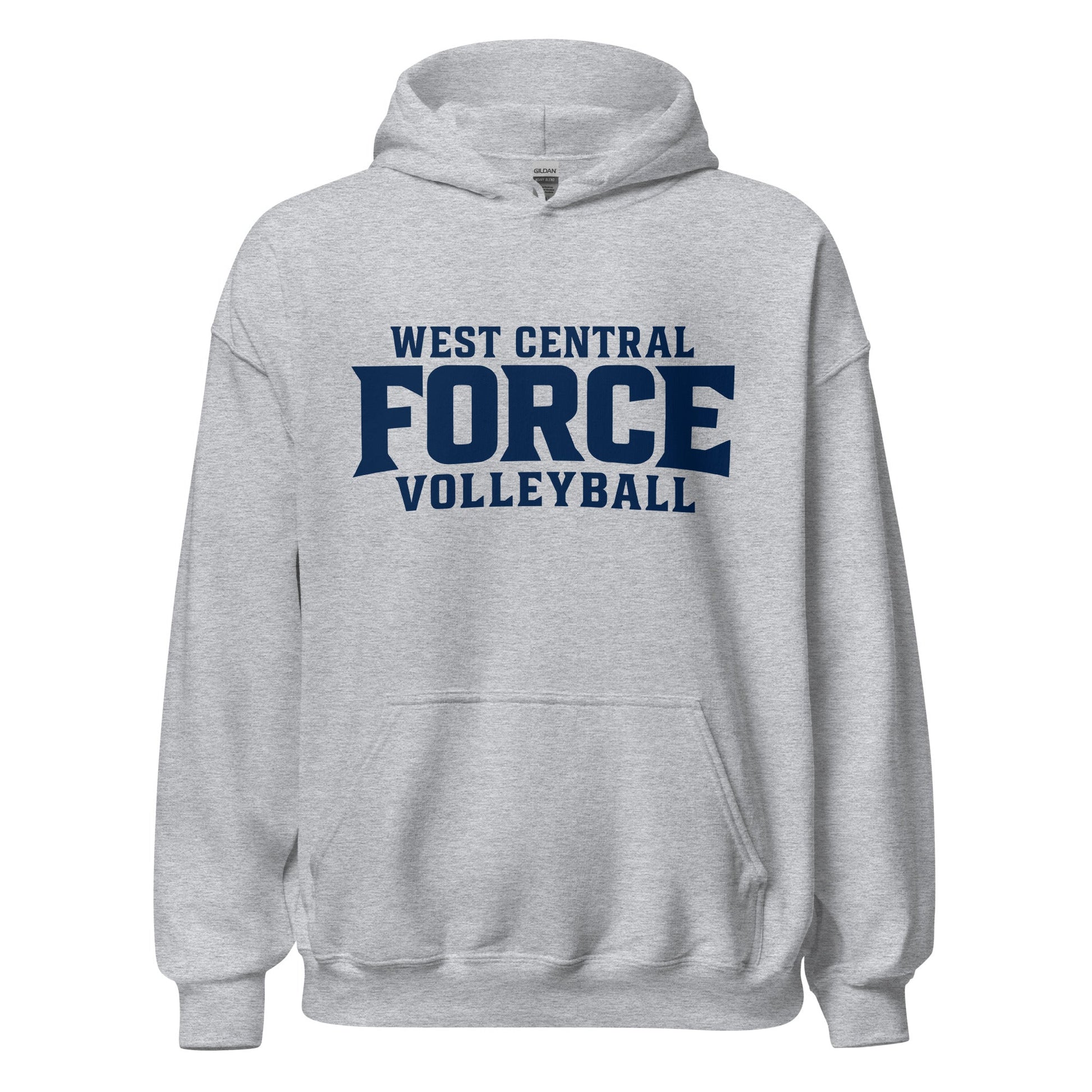 Classic | Hoodie | West Central Force Volleyball | Blue Logo