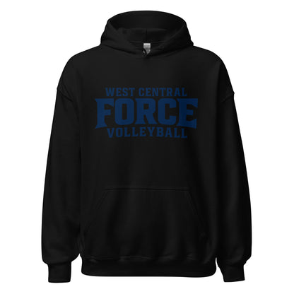 Classic | Hoodie | West Central Force Volleyball | Blue Logo