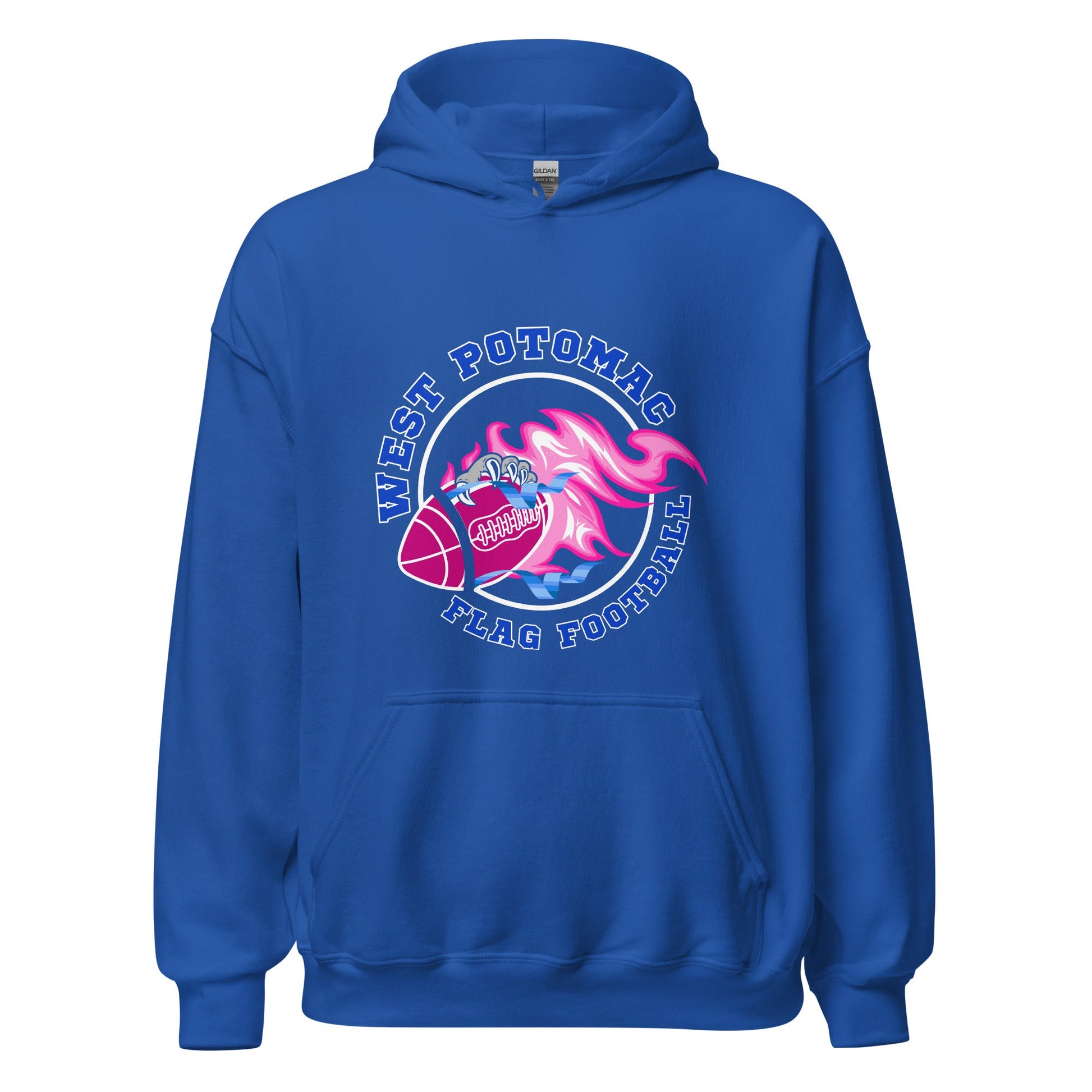 Classic | Hoodie | West Potomac Flag Football | Crest Logo