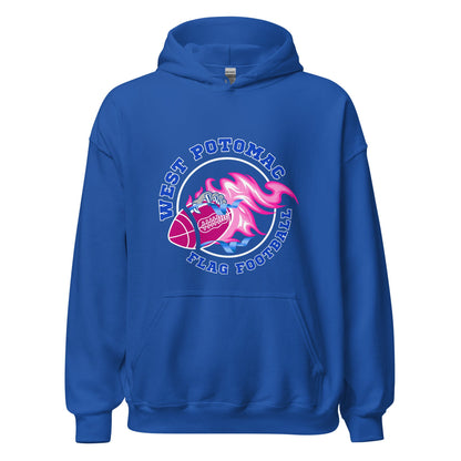 Classic | Hoodie | West Potomac Flag Football | Crest Logo