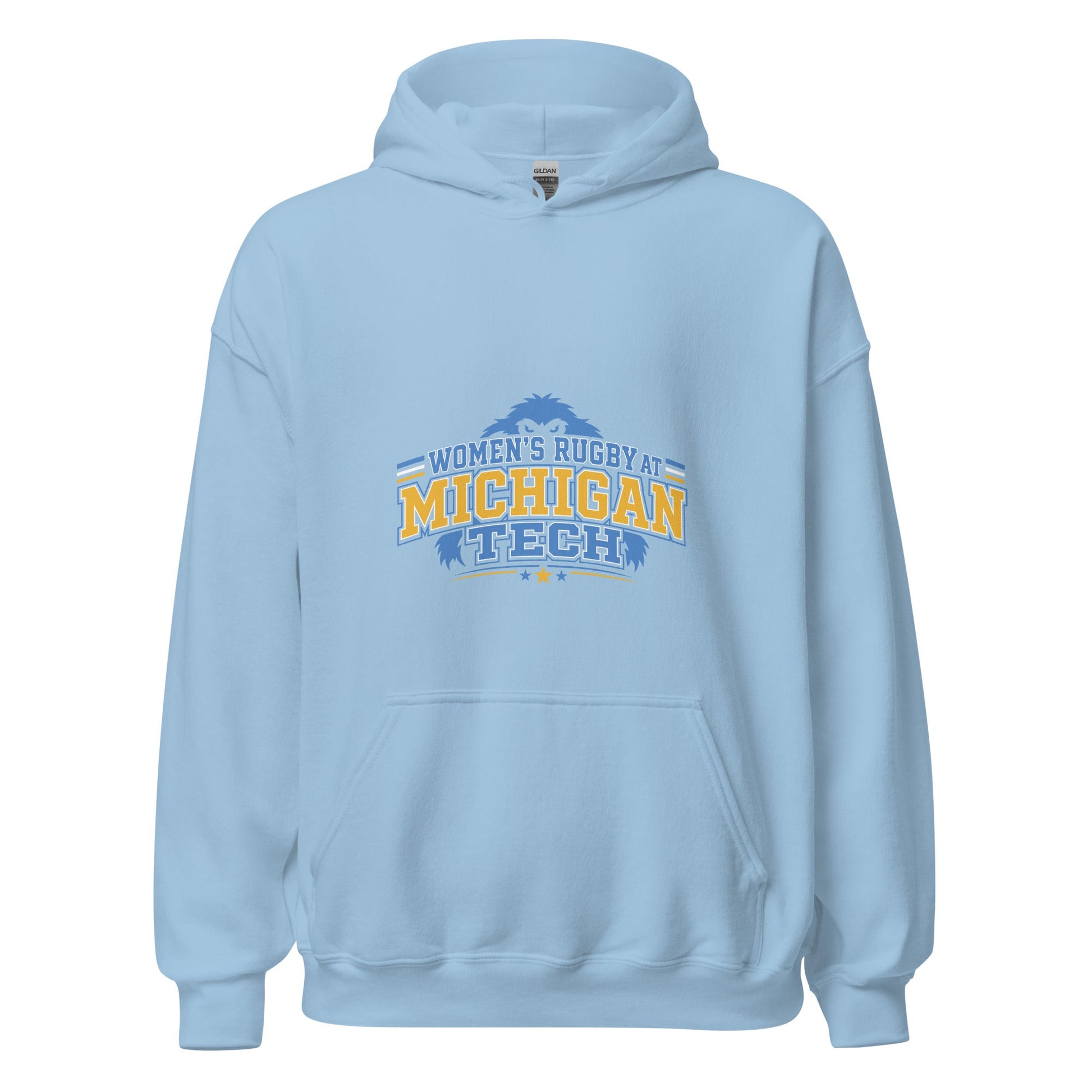 Classic | Hoodie | Women’s Rugby at Michigan Tech | Varsity Crest Logo