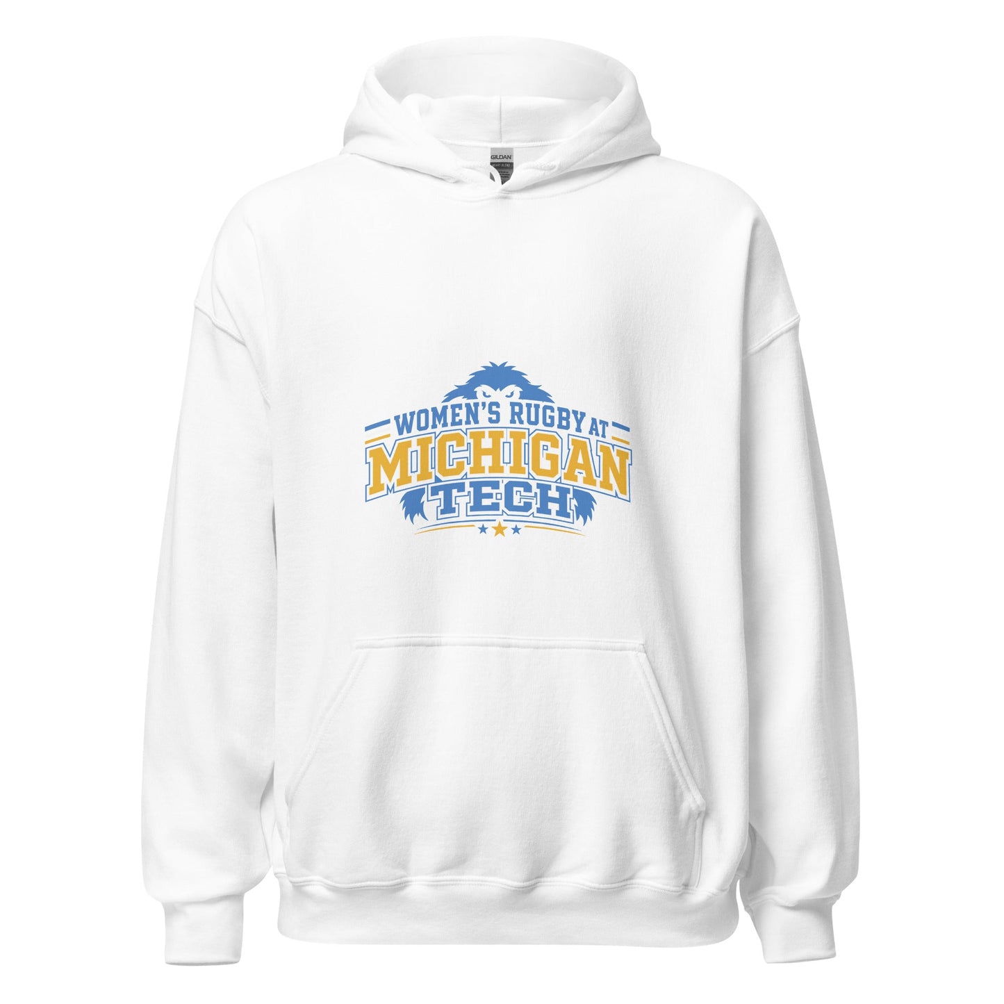 Classic | Hoodie | Women’s Rugby at Michigan Tech | Varsity Crest Logo