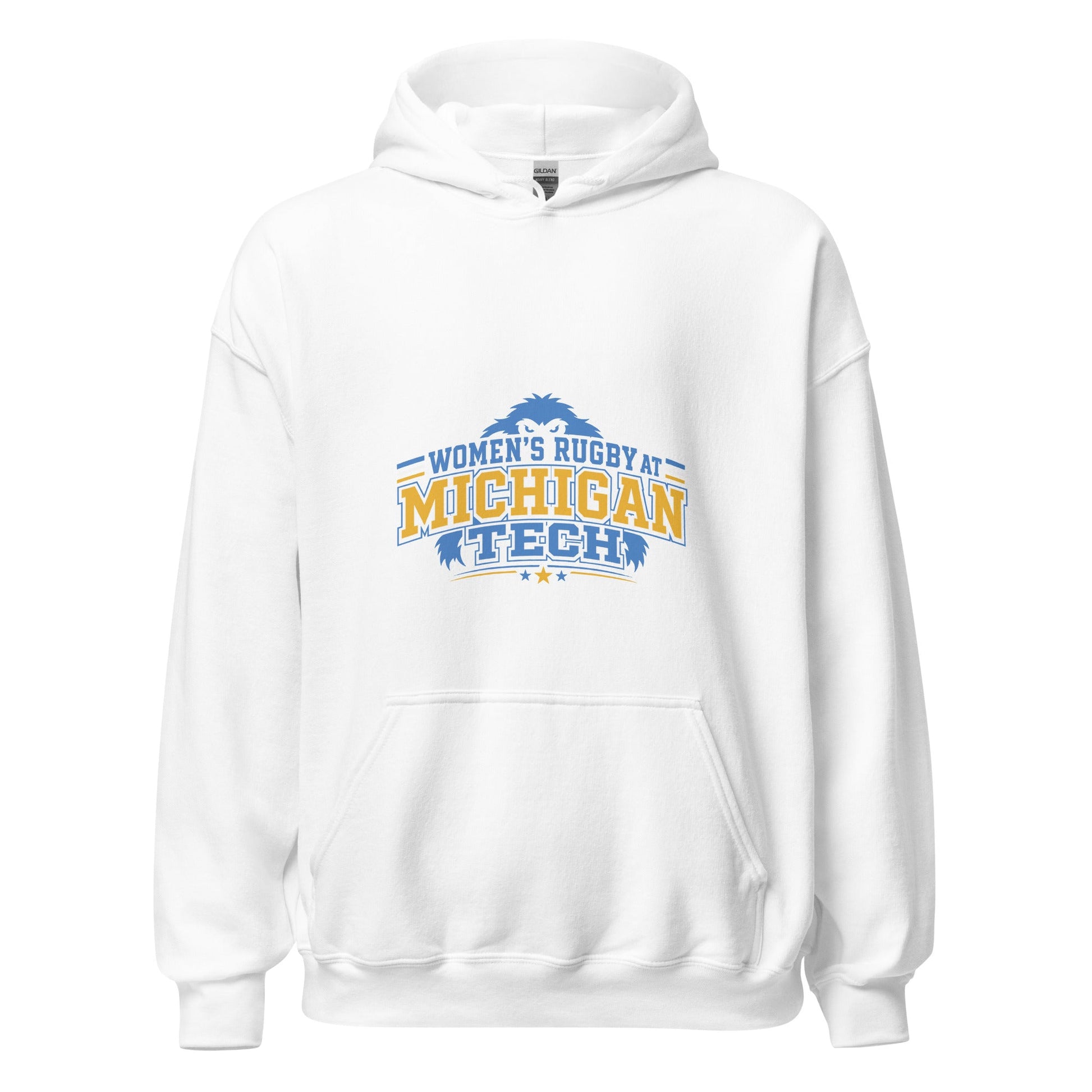 Classic | Hoodie | Women’s Rugby at Michigan Tech | Varsity Crest Logo