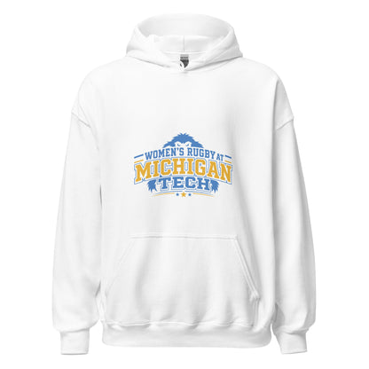 Classic | Hoodie | Women’s Rugby at Michigan Tech | Varsity Crest Logo