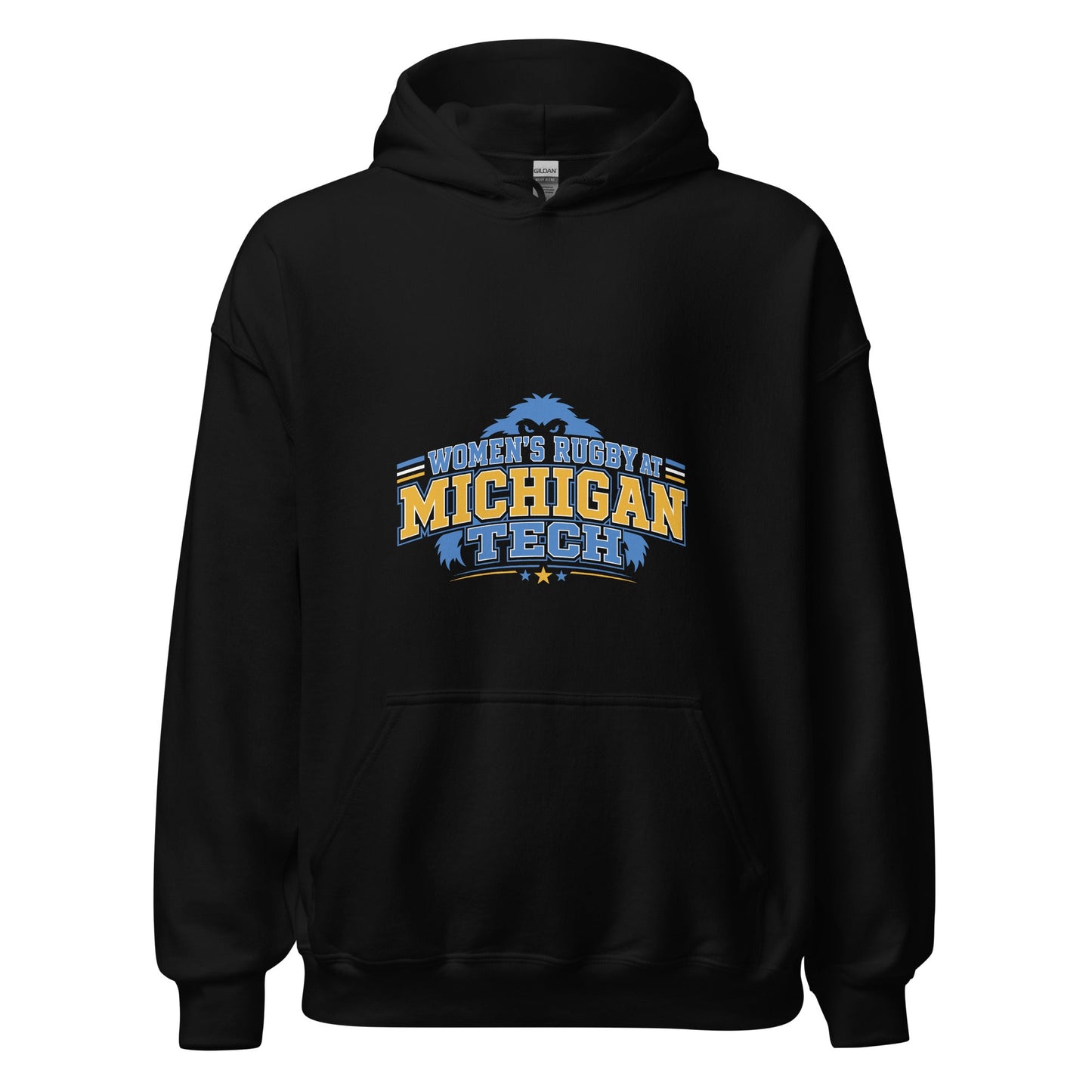 Classic | Hoodie | Women’s Rugby at Michigan Tech | Varsity Crest Logo