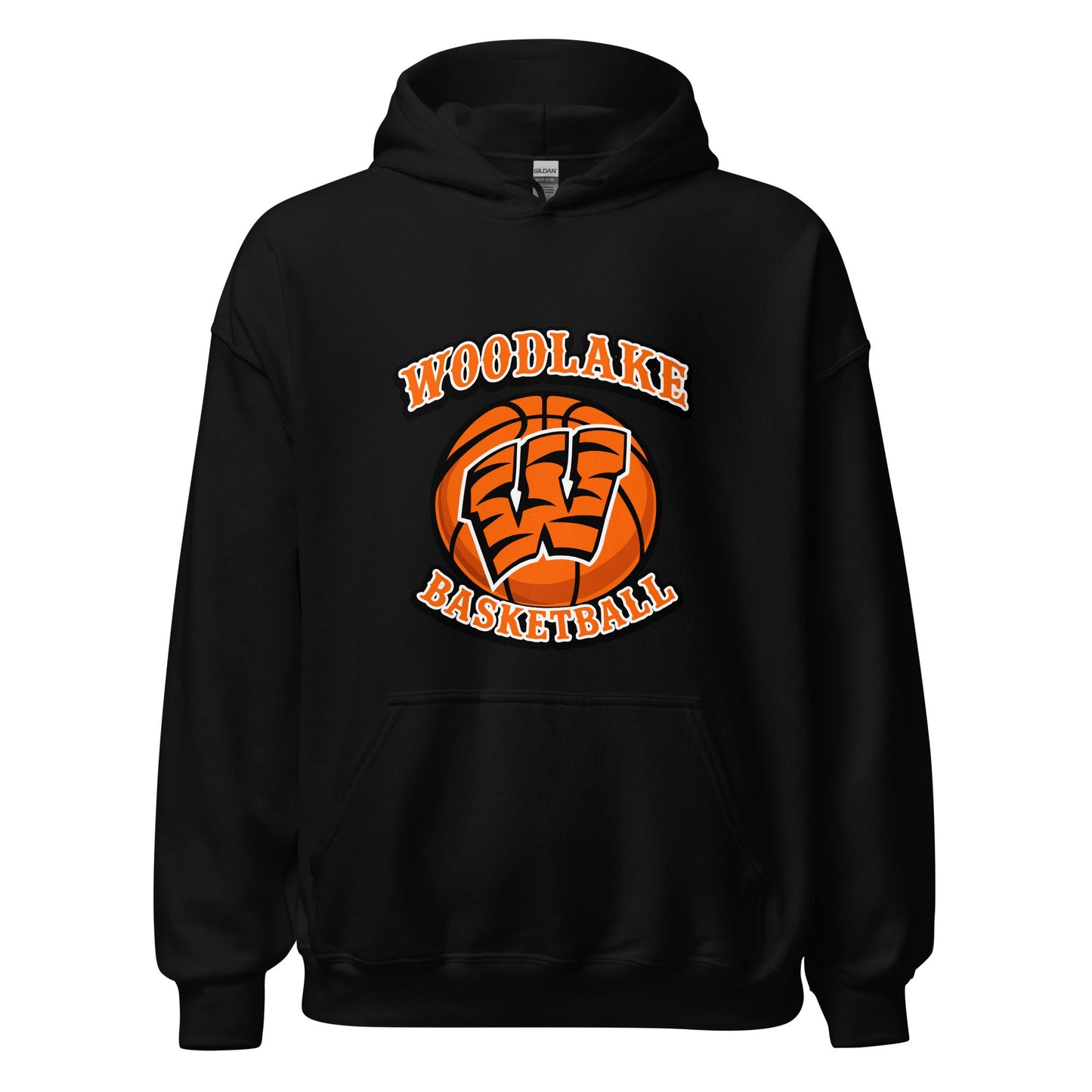 Classic | Hoodie | Woodlake Boys Basketball | Athletics Logo