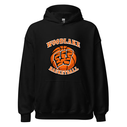 Classic | Hoodie | Woodlake Boys Basketball | Athletics Logo