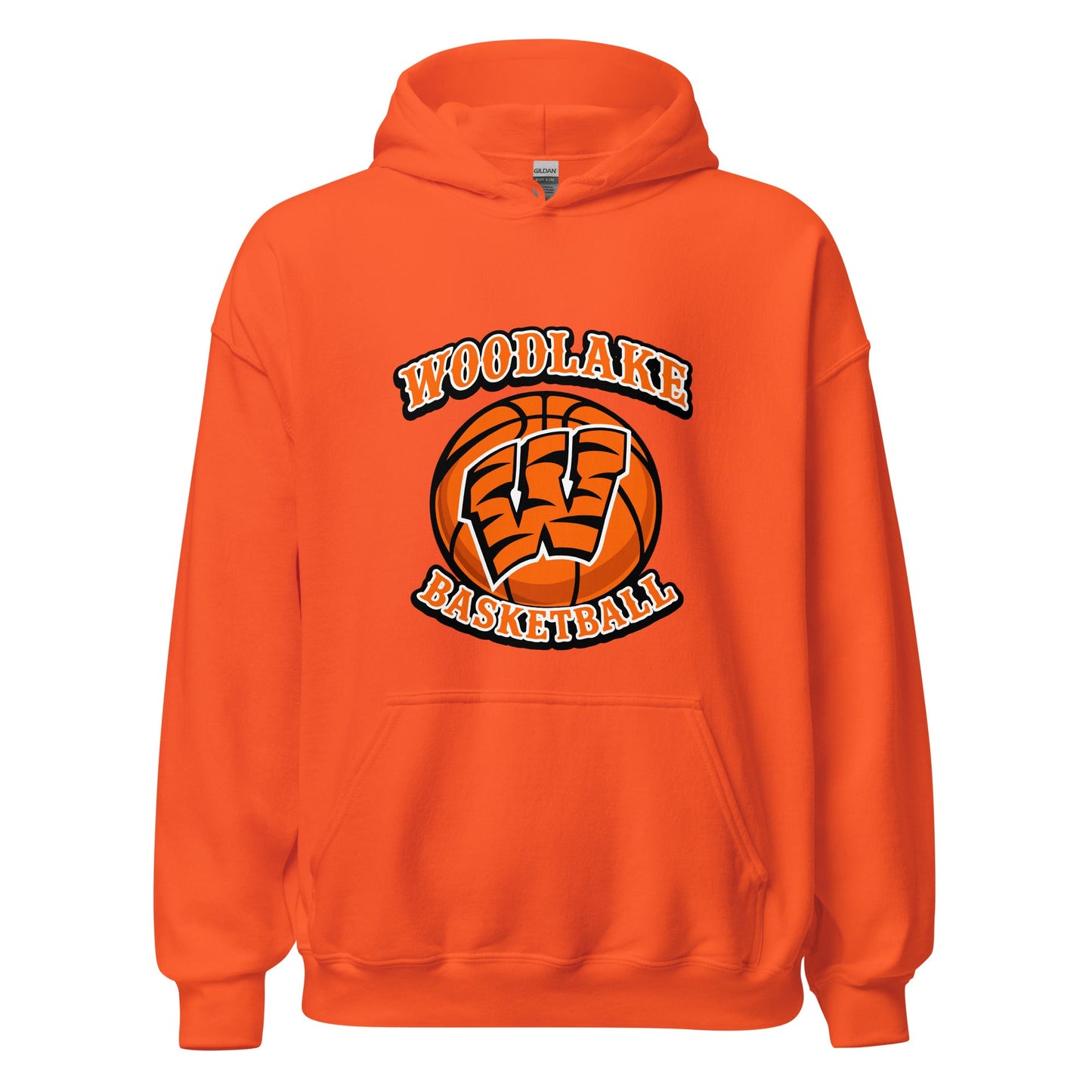 Classic | Hoodie | Woodlake Boys Basketball | Athletics Logo