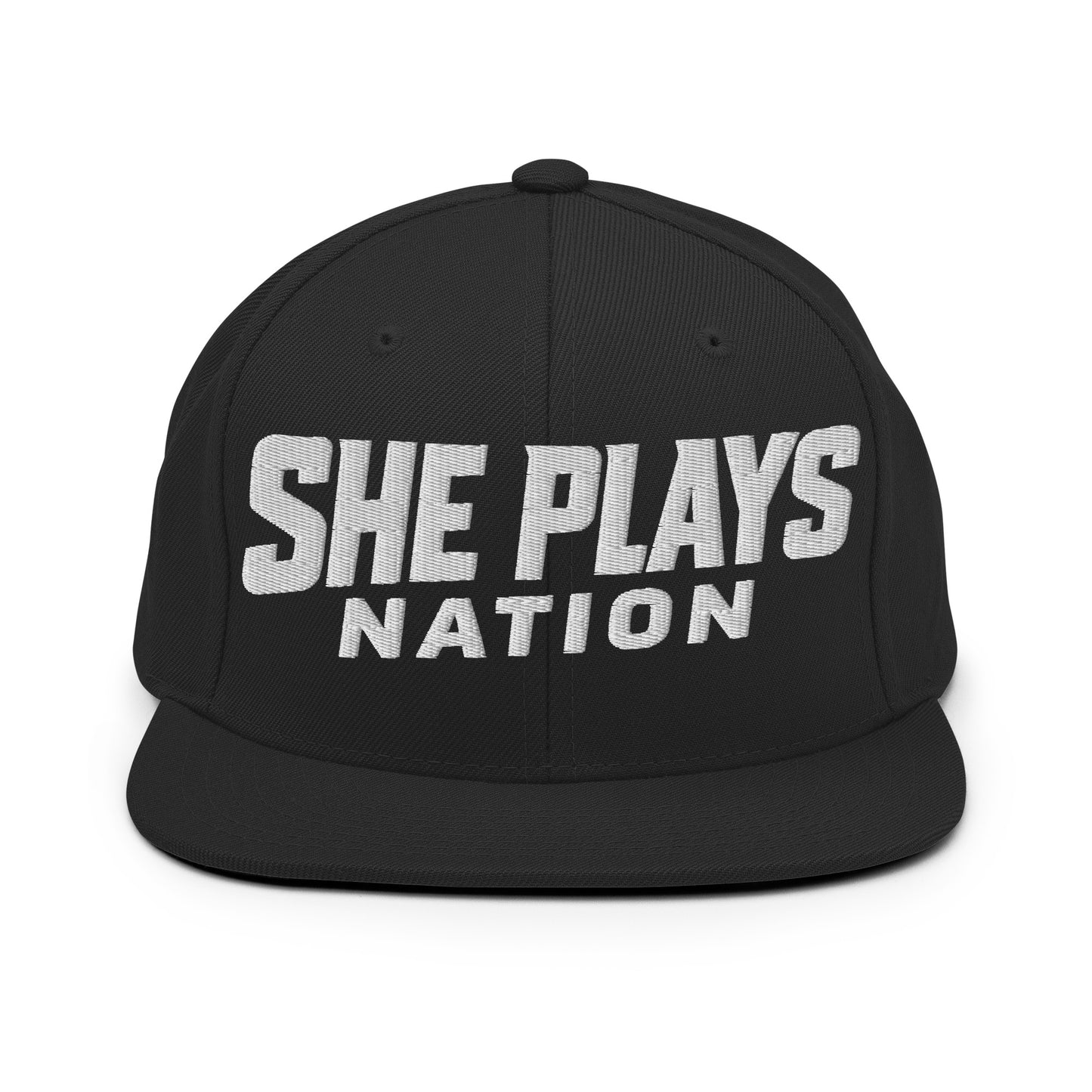 Snapback Hat | She Plays Nation | Script Logo