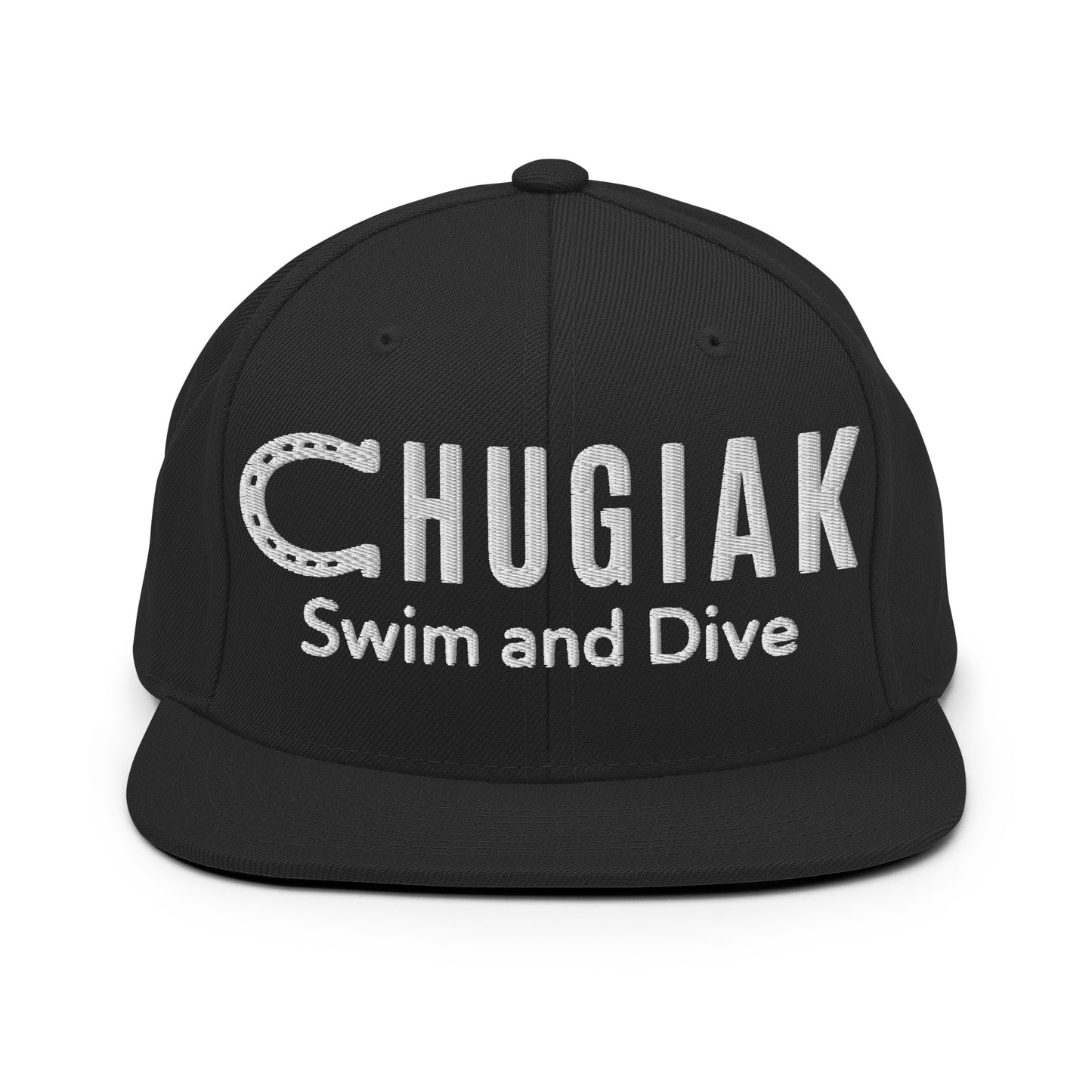 Snapback Hat | Chugiak Mustang Swim & Dive | Crest Logo