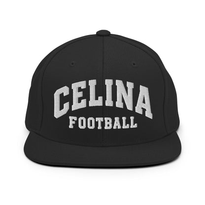 Snapback Hat | Celina Black Football | Emblem Logo