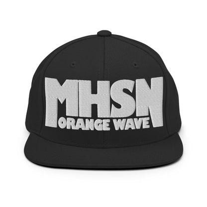 Snapback Hat | Orange Wave Marching Band | Crest (Variant) Logo