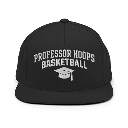 Snapback Hat | Professor Hoops Basketball | Modern Script Logo