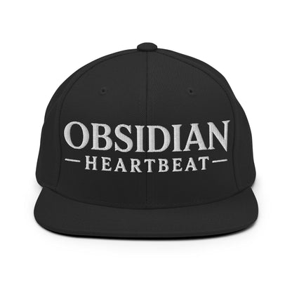 Snapback Hat | Obsidian Heartbeat | Pulse Athletics Logo