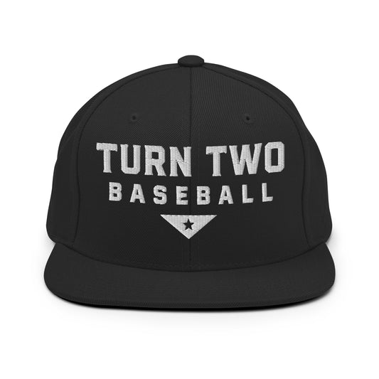Snapback Hat | Texas Turn Two Baseball | Modern Script Logo