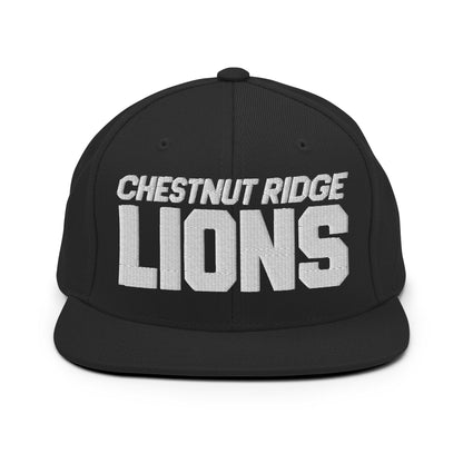 Snapback Hat | Chestnut Ridge Lions Football | Script Logo