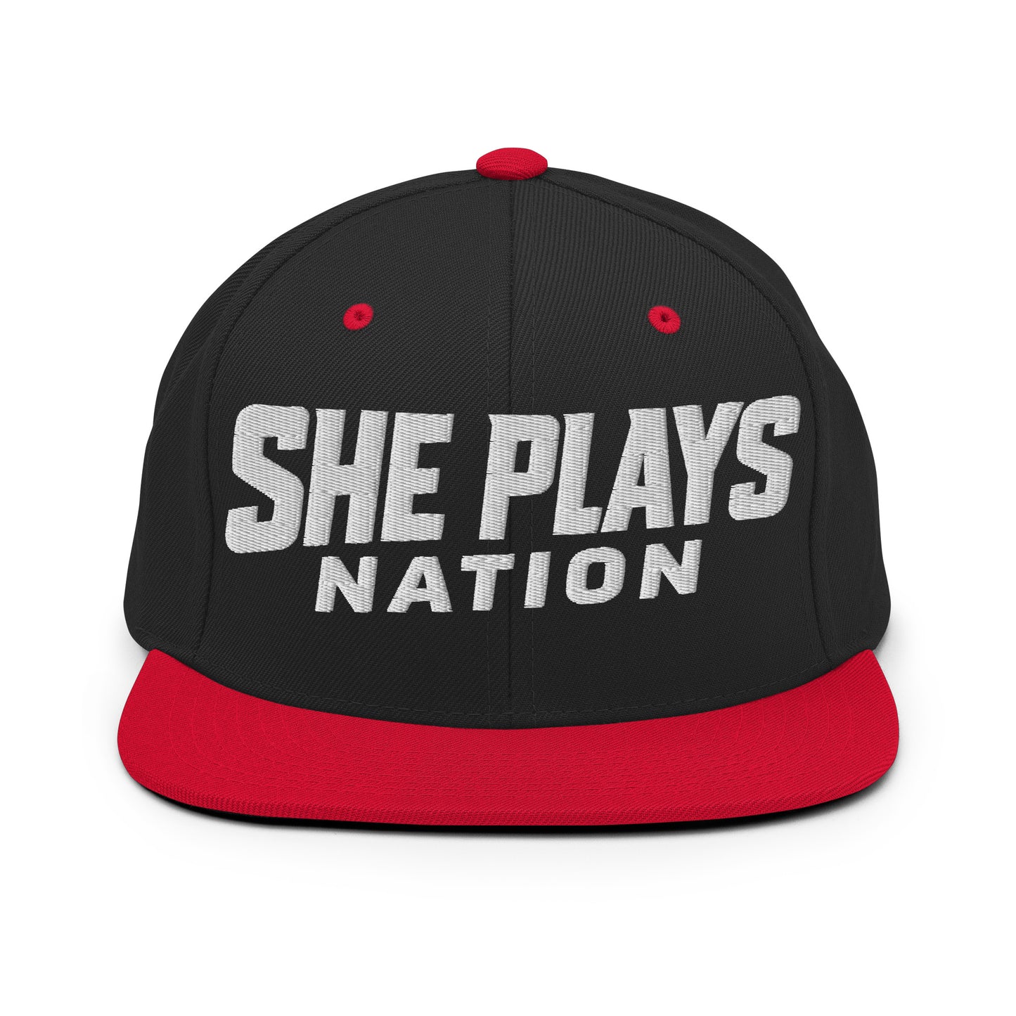 Snapback Hat | She Plays Nation | Script Logo