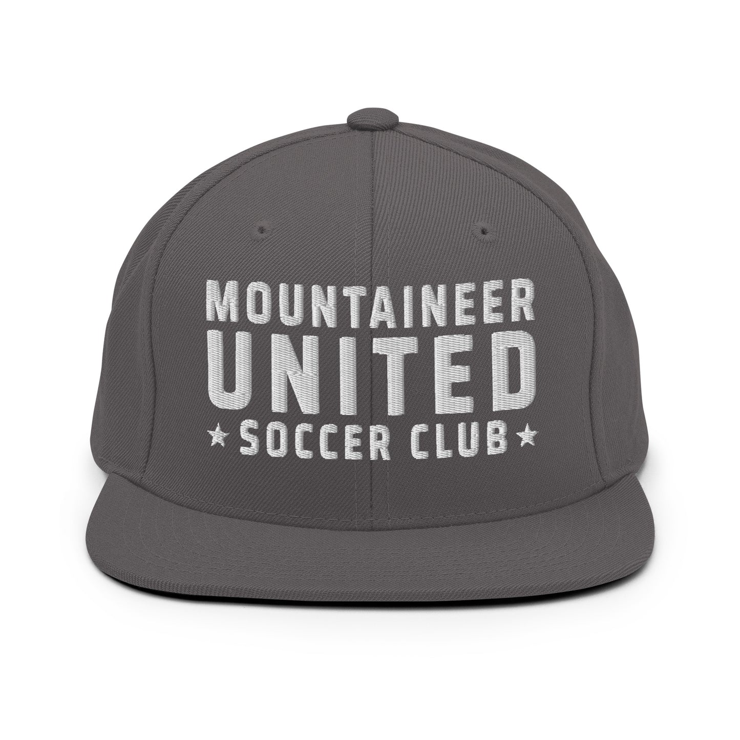 Snapback Hat | Mountaineer United Soccer Club | Alpine Crest Logo
