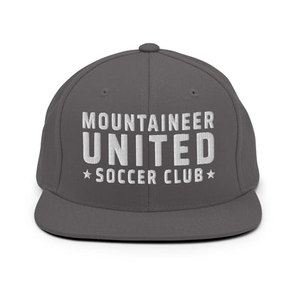 Snapback Hat | Mountaineer United Soccer Club | Alpine Crest Logo