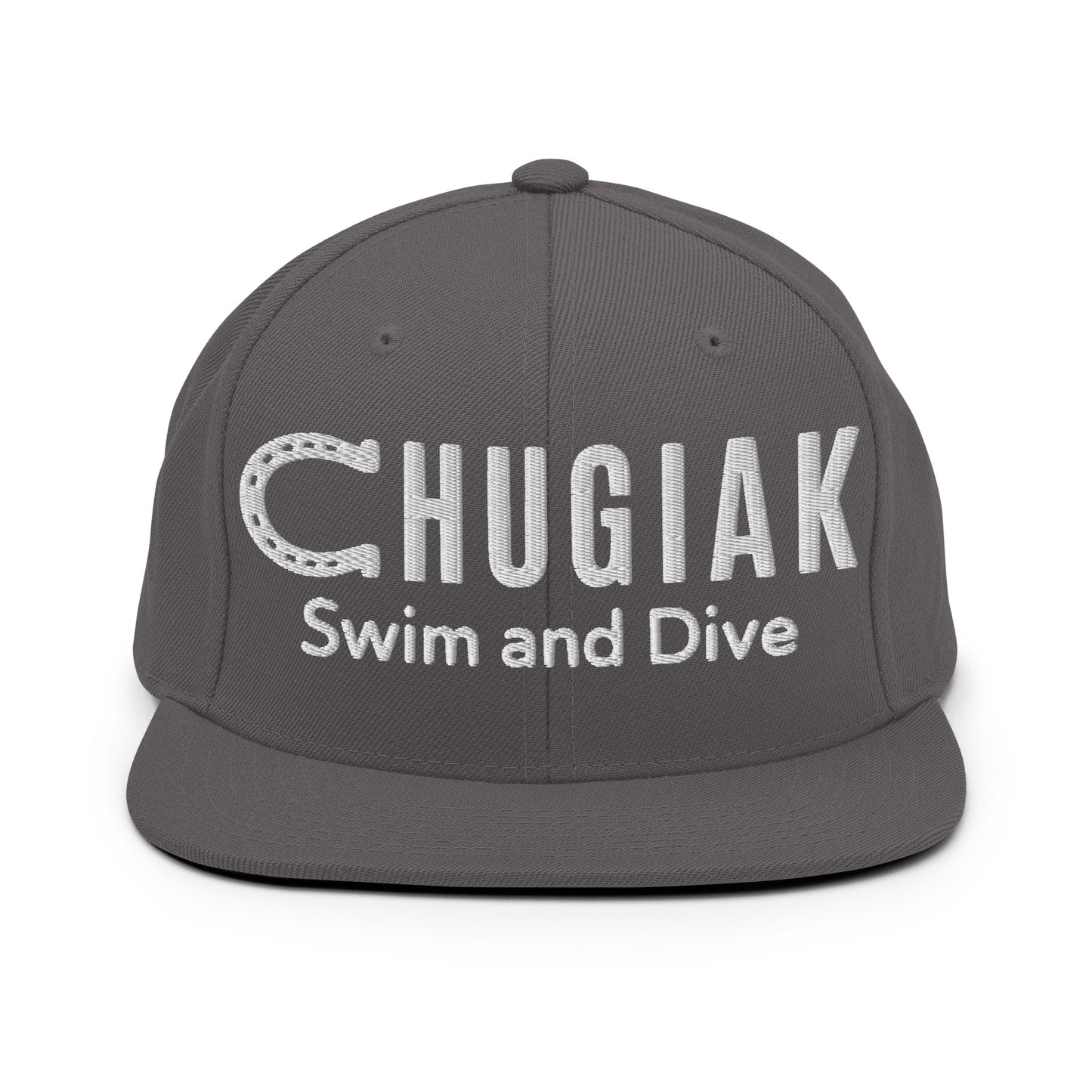 Snapback Hat | Chugiak Mustang Swim & Dive | Crest Logo