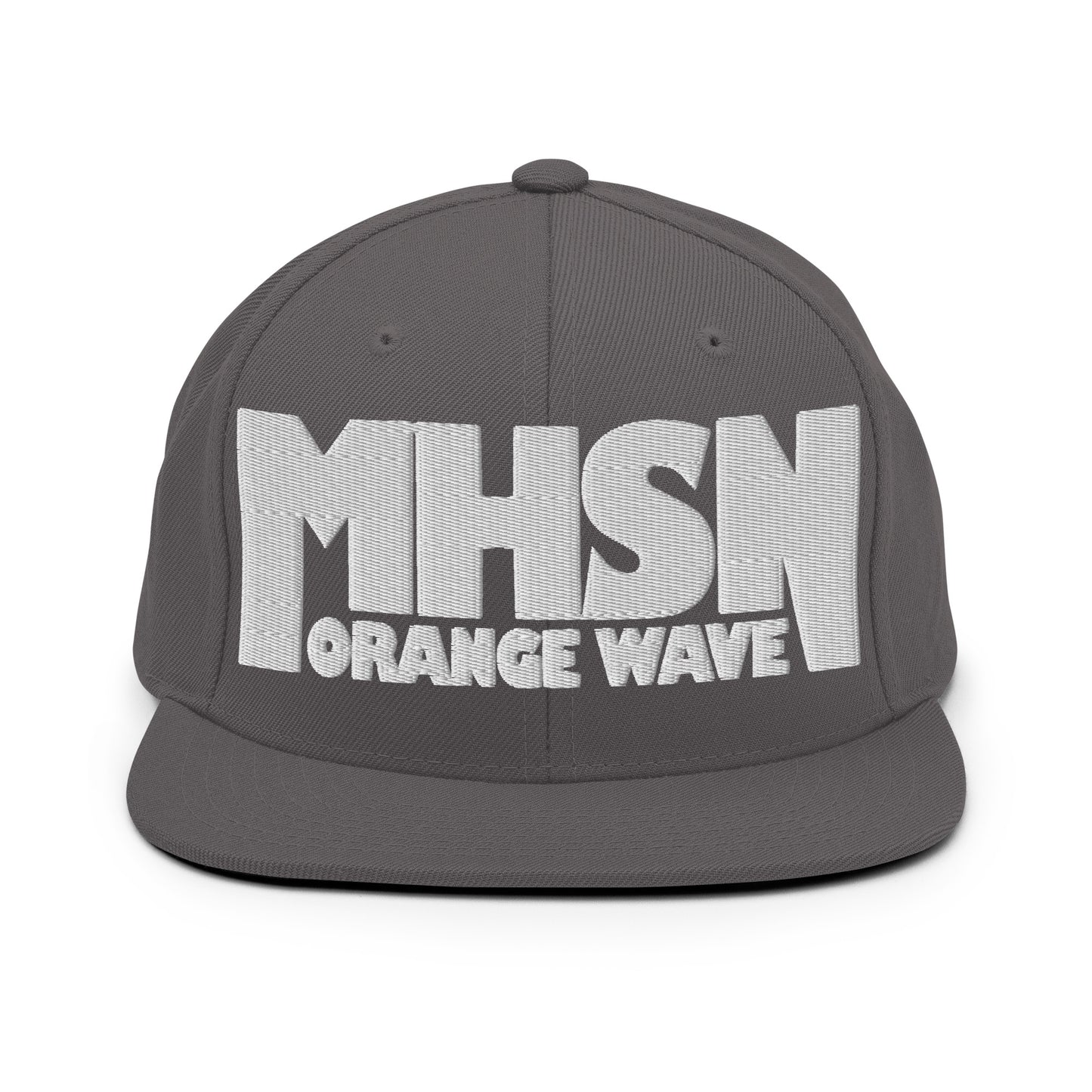 Snapback Hat | Orange Wave Marching Band | Crest (Variant) Logo
