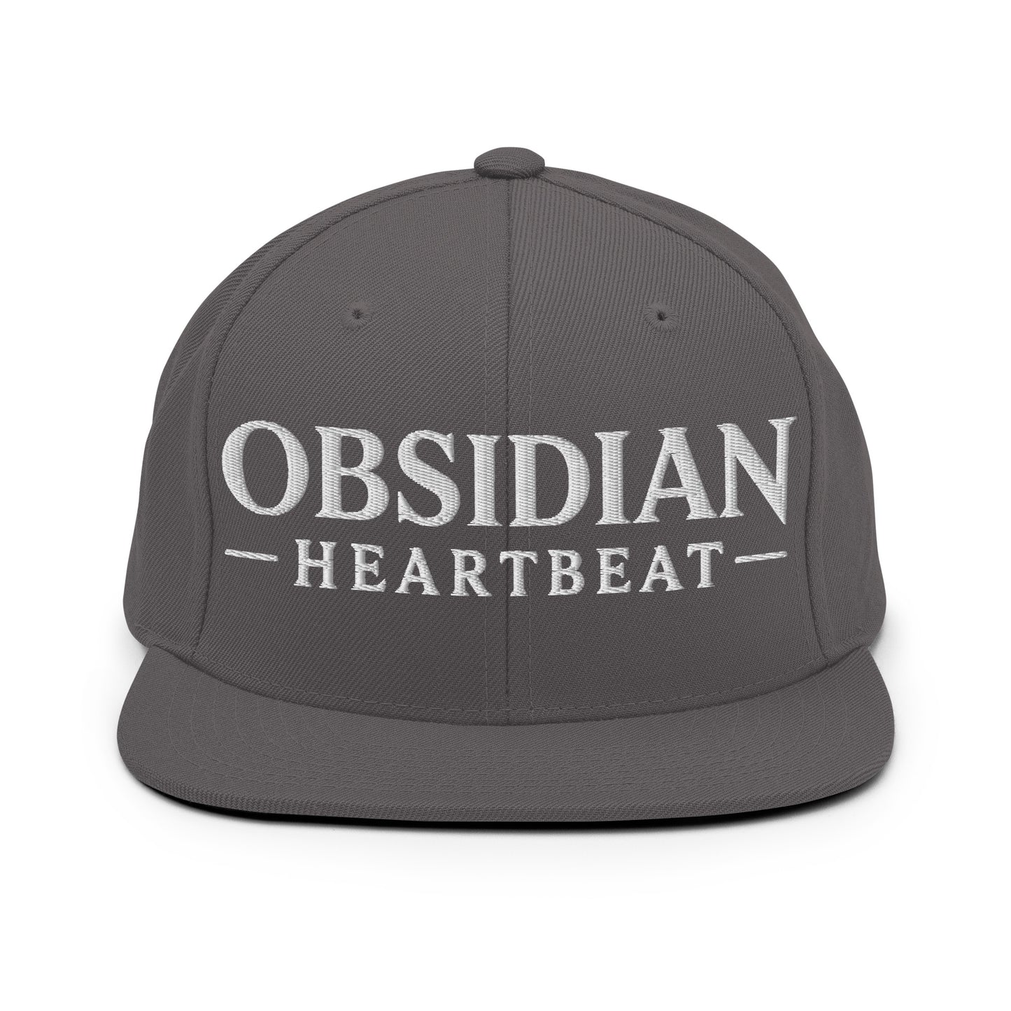 Snapback Hat | Obsidian Heartbeat | Pulse Athletics Logo