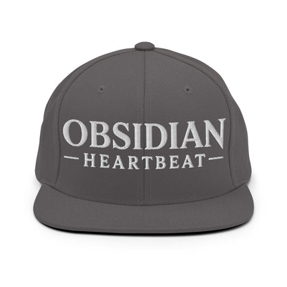 Snapback Hat | Obsidian Heartbeat | Pulse Athletics Logo
