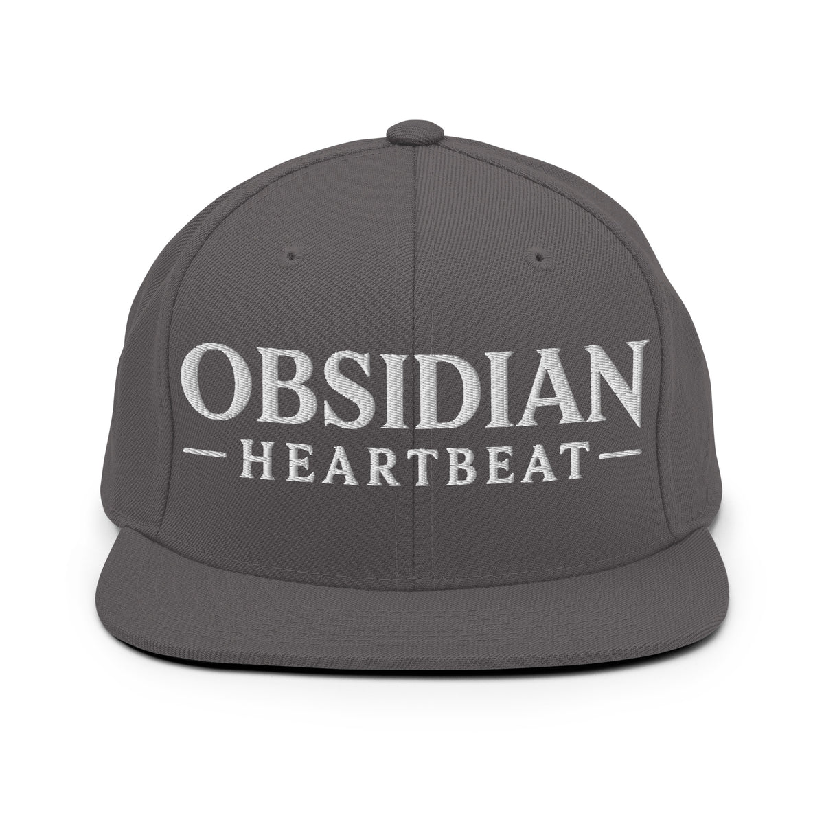 Snapback Hat | Obsidian Heartbeat | Pulse Athletics Logo