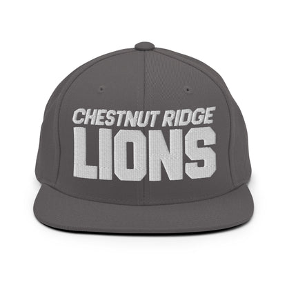 Snapback Hat | Chestnut Ridge Lions Football | Script Logo