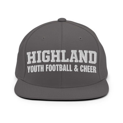 Snapback Hat | Highland youth football and cheer | Emblem Logo