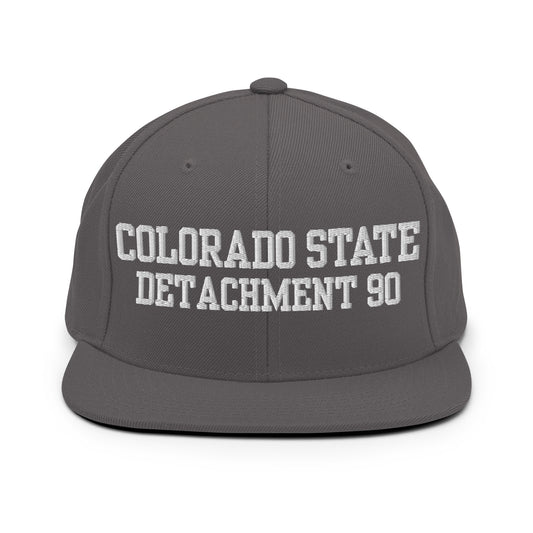 Snapback Hat | Colorado State Detachment 90 | Modern Script Logo
