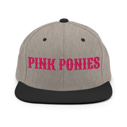 Snapback Hat | Pink Pony Athletic Club | Script Logo