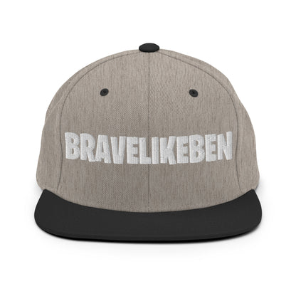 Snapback Hat | Brave Like Ben | Valor Lettering Logo