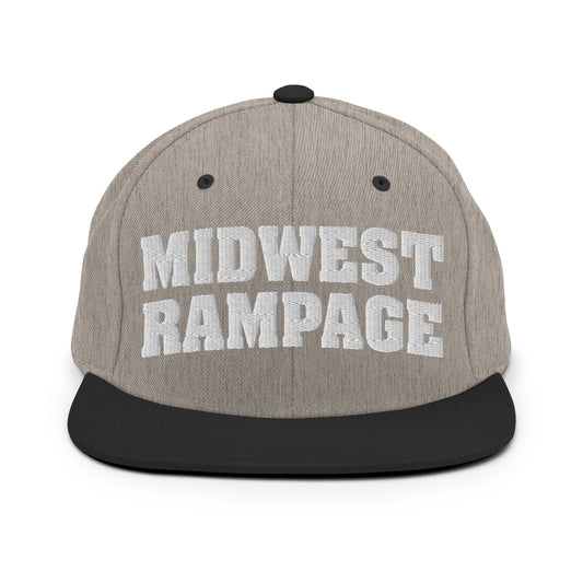 Snapback Hat | Midwest Rampage | Modern Script Logo