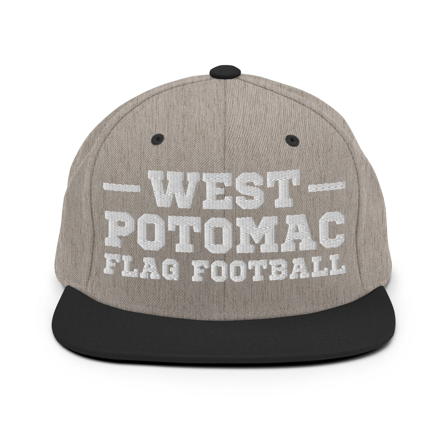 Snapback Hat | West Potomac Flag Football | Script Logo