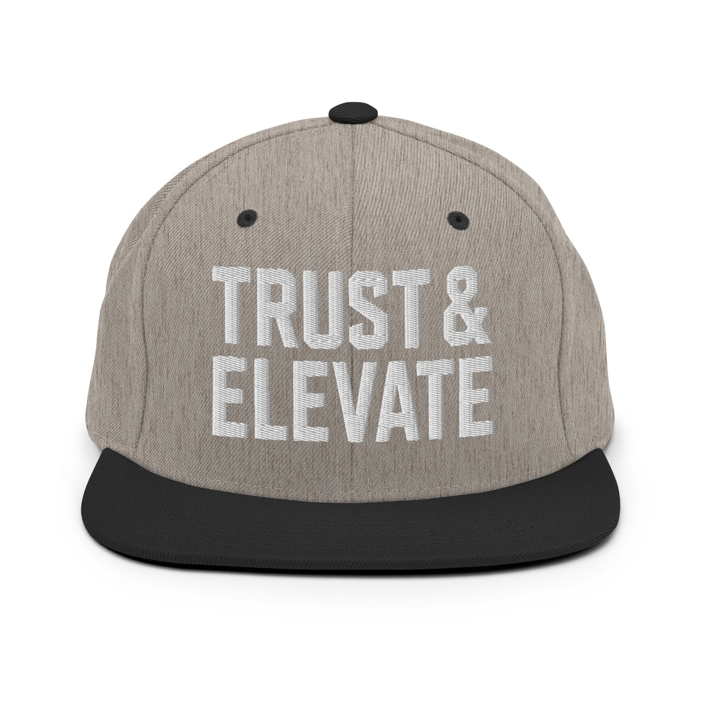 Snapback Hat | Trust & Elevate | Athletic Logo