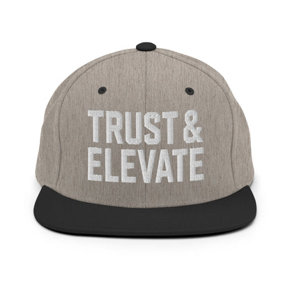 Snapback Hat | Trust & Elevate | Athletic Logo