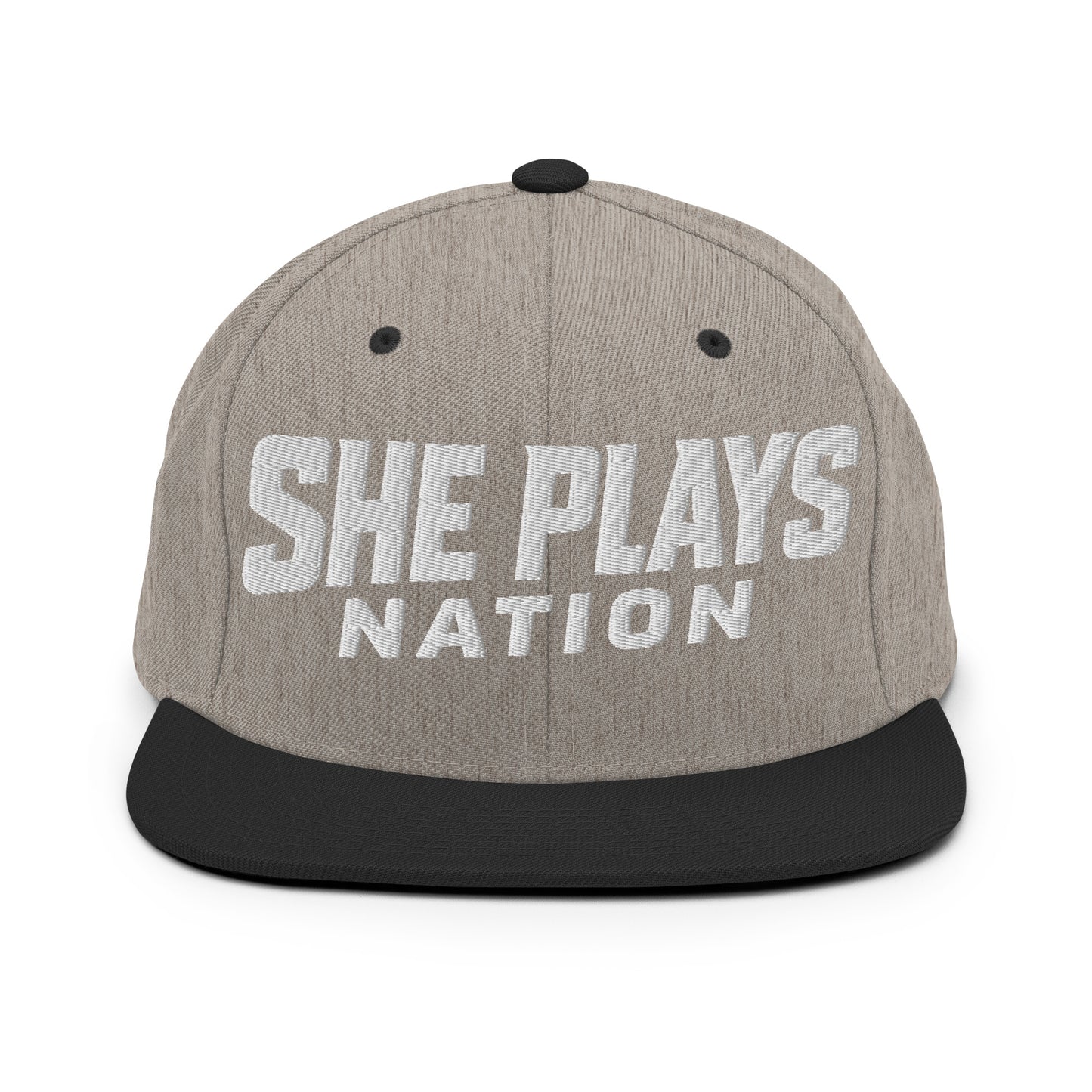 Snapback Hat | She Plays Nation | Script Logo