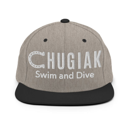 Snapback Hat | Chugiak Mustang Swim & Dive | Crest Logo