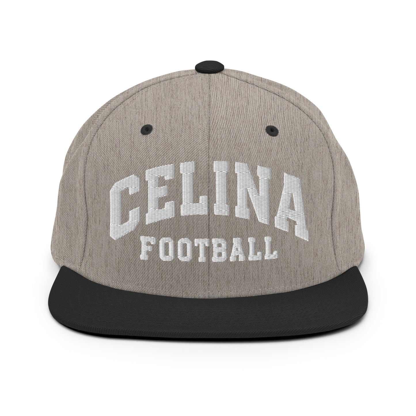 Snapback Hat | Celina Black Football | Emblem Logo