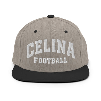 Snapback Hat | Celina Black Football | Emblem Logo