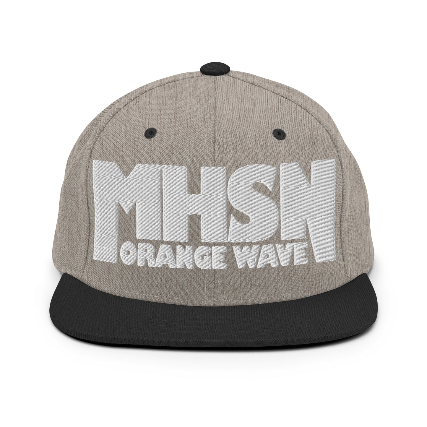 Snapback Hat | Orange Wave Marching Band | Crest (Variant) Logo