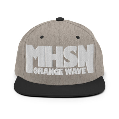 Snapback Hat | Orange Wave Marching Band | Crest (Variant) Logo
