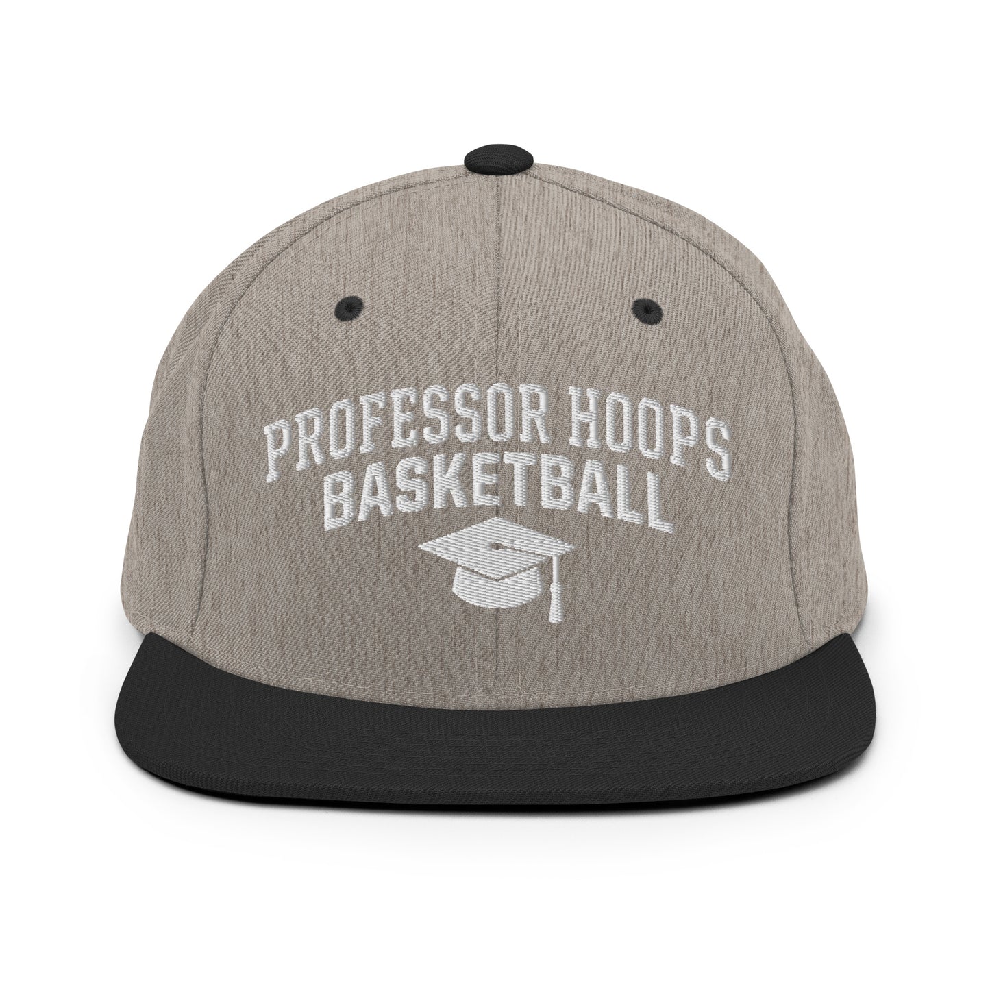 Snapback Hat | Professor Hoops Basketball | Modern Script Logo