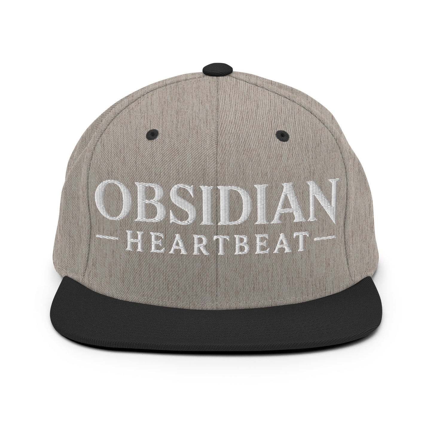 Snapback Hat | Obsidian Heartbeat | Pulse Athletics Logo