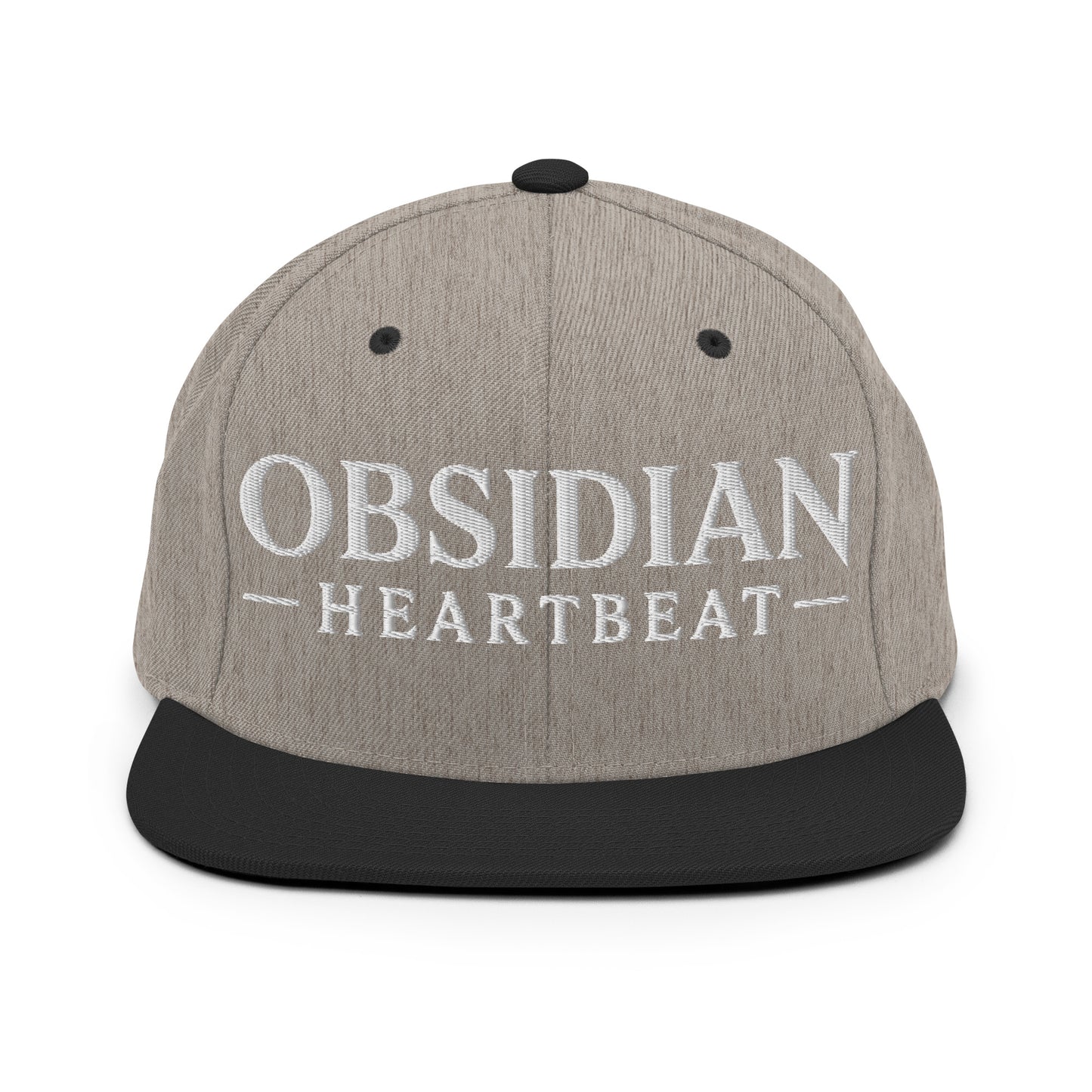 Snapback Hat | Obsidian Heartbeat | Pulse Athletics Logo