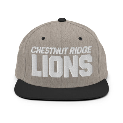 Snapback Hat | Chestnut Ridge Lions Football | Script Logo